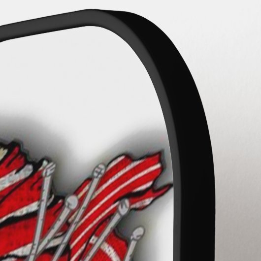 Amerikaanse vlag Skull Pickleball Paddle (Links Detail)