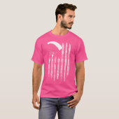 Amerikaanse vlag Skydiving T-shirt (Voorkant volledig)