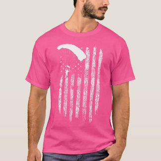 Amerikaanse vlag Skydiving T-shirt