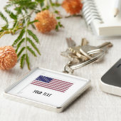 Amerikaanse vlag sleutelhanger (Zijkant)