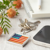 Amerikaanse vlag sleutelhanger (Zijkant)