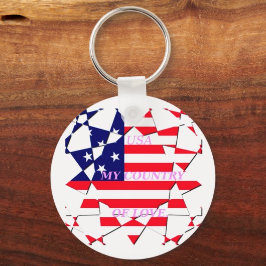 Amerikaanse vlag sleutelhanger (Voorkant)