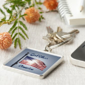 Amerikaanse vlag sleutelhanger (Zijkant)