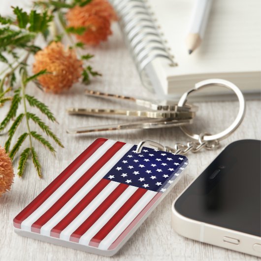 Amerikaanse vlag Sleutelhanger (Voorkant Rechts)