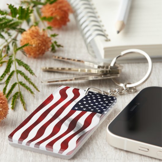 Amerikaanse vlag sleutelhanger (Voorkant Rechts)