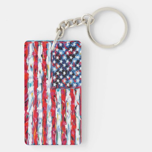 Amerikaanse vlag sleutelhanger (achterkant)