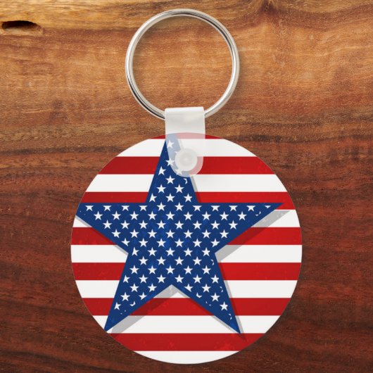 Amerikaanse vlag Sleutelhanger (Voorkant)