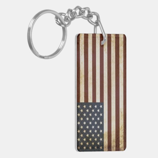  Amerikaanse vlag Sleutelhanger (Voorkant Links)