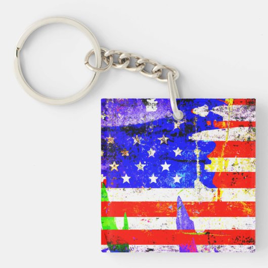 Amerikaanse vlag sleutelhanger (voorkant)