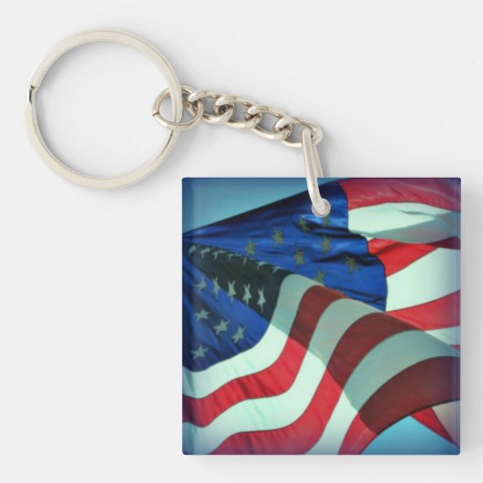 Amerikaanse vlag Sleutelhanger (Voorkant)