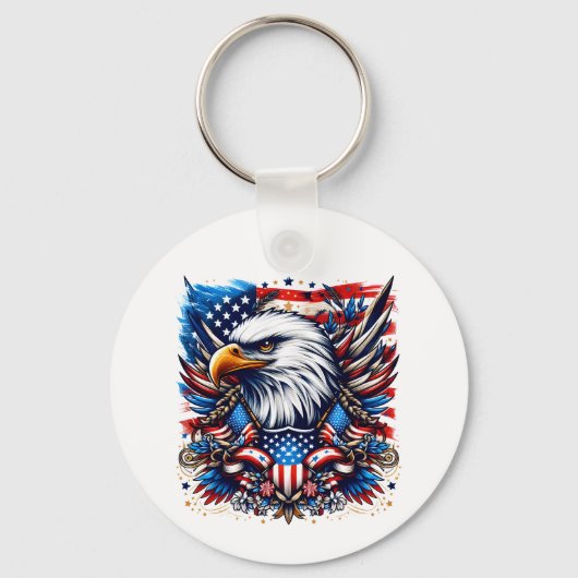 Amerikaanse vlag Sleutelhanger (Voorkant)