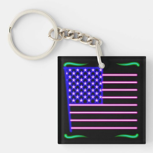 Amerikaanse vlag sleutelhanger (voorkant)