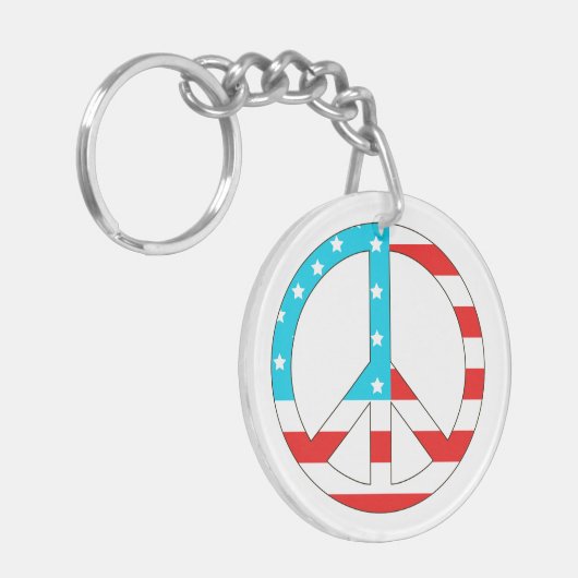 Amerikaanse vlag sleutelhanger (Voorkant Links)