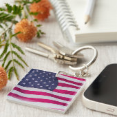 Amerikaanse vlag sleutelhanger (Voorkant Rechts)