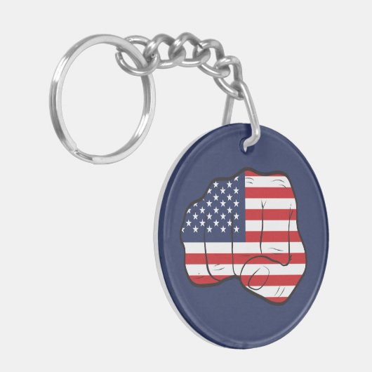 Amerikaanse vlag sleutelhanger (Voorkant Links)