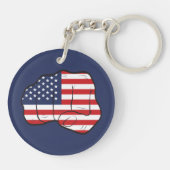 Amerikaanse vlag sleutelhanger (Achterkant)