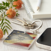 Amerikaanse vlag sleutelhanger (Voorkant Rechts)