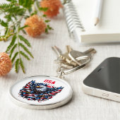 Amerikaanse vlag Sleutelhanger (Zijkant)