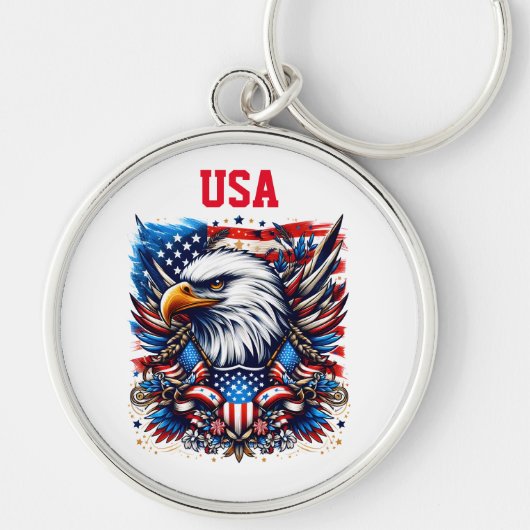 Amerikaanse vlag Sleutelhanger (Voorkant)