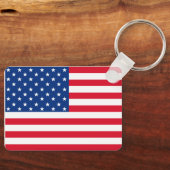 Amerikaanse Vlag Sleutelhanger Cadeau (Voorkant)