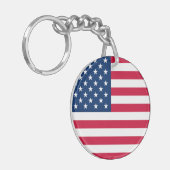 Amerikaanse vlag Sleutelhanger Verenigde Staten (Voorkant Links)