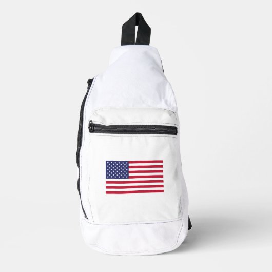 Amerikaanse vlag sling bag (Voorkant)