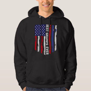 Amerikaanse vlag & Slovenië vlag beste Grampa ooit Hoodie