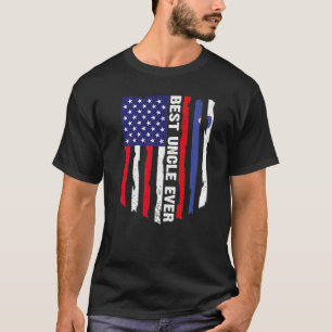Amerikaanse vlag & Slovenië vlag Beste oom Ever Fa T-shirt