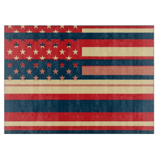 Amerikaanse vlag snijplank (Voorkant)