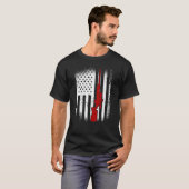 Amerikaanse vlag Sniper Rifle 2de wijziging Sniper T-shirt (Voorkant volledig)
