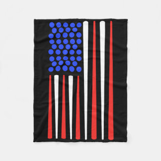 Amerikaanse vlag snooker biljartspeler biljart fleece deken