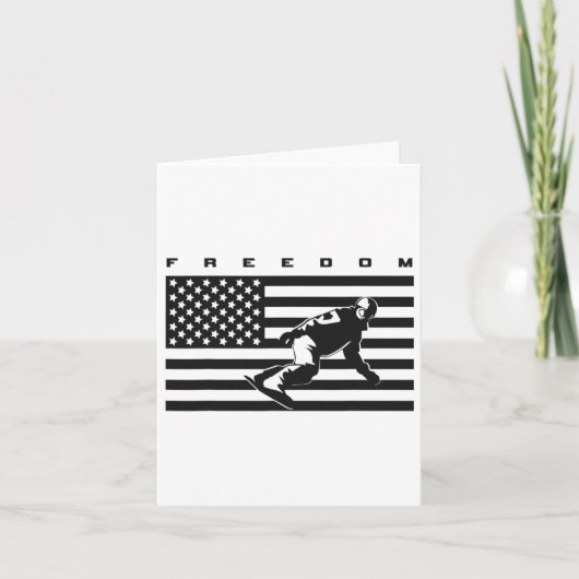 Amerikaanse vlag Snowboard Kleding - Snowboarding  Kaart (Voorkant)