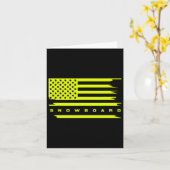 Amerikaanse vlag Snowboard Kleding - Snowboarding  Kaart (Gele Bloem)