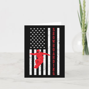 Amerikaanse vlag snowboard VS winter patriottische Kaart