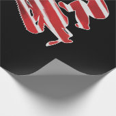 Amerikaanse vlag Snowmobile Winter Snowmobiel Cadeaupapier (Hoek)