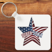 Amerikaanse vlag Sober Star, nuchterheid Jubileum Sleutelhanger (Voorkant)