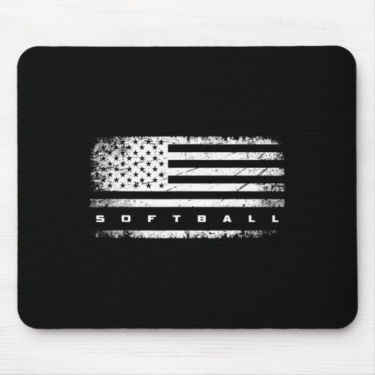 Amerikaanse Vlag Softll Kleding - Softll Muismat (Voorkant)