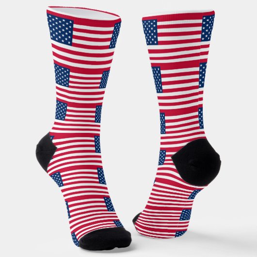 Amerikaanse vlag Sokken (Gebogen)