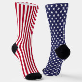 Amerikaanse vlag sokken (Gebogen)