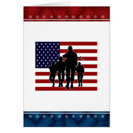 Amerikaanse vlag Soldier Silhouette Blank