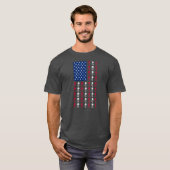 Amerikaanse vlag Sousaphone Player Funny 4 juli T-shirt (Voorkant volledig)
