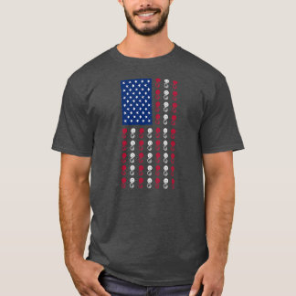 Amerikaanse vlag Sousaphone Player Funny 4 juli T-shirt