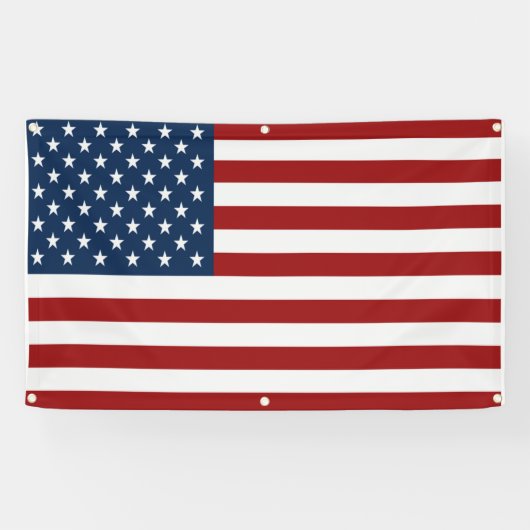 Amerikaanse vlag spandoek (Horizontaal)