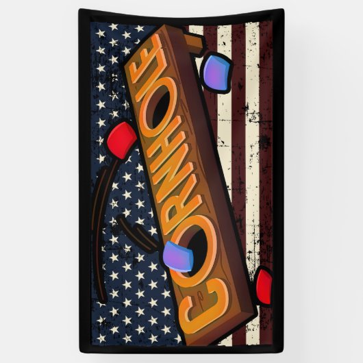 Amerikaanse vlag spandoek (Verticaal)