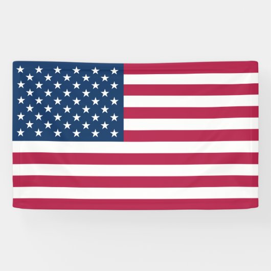 Amerikaanse vlag spandoek (Horizontaal)