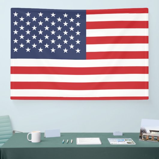 Amerikaanse vlag spandoek (Beurs)