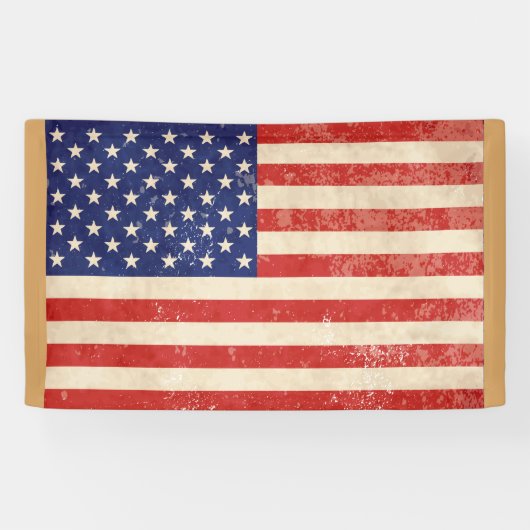 Amerikaanse vlag Spandoek (Horizontaal)