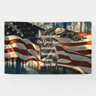 Amerikaanse vlag spandoek