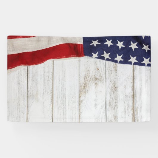  Amerikaanse vlag Spandoek (Horizontaal)