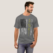  Amerikaanse vlag Sparky Electrician Electrician T-shirt (Voorkant volledig)